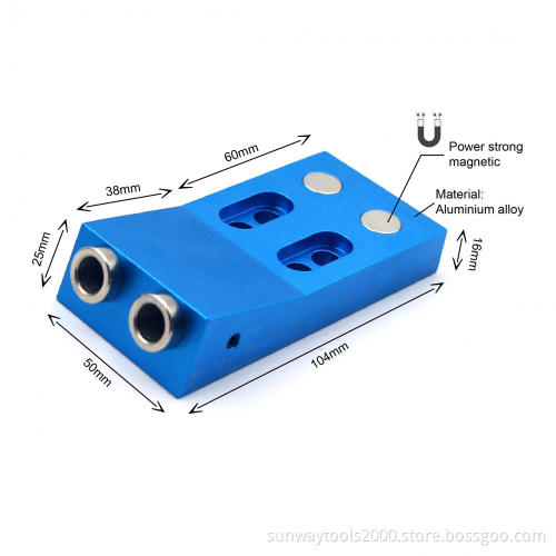 Aluminium alloy Twin Pocket Hole Jig